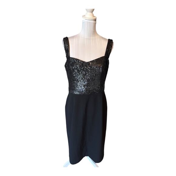 Dress The Population Black Sequined Dress Size XL - Picture 1 of 4